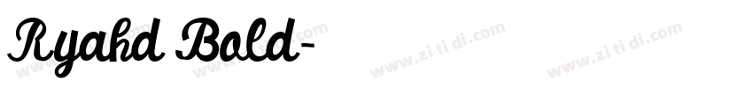 Ryahd Bold字体转换